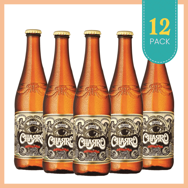 Cerveza Charro Pilsner 12 Pack - Cerveza Artesanal Mexicana Los Dragones Solo Cervezas Artesanales WG01