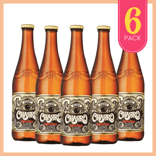 Cerveza Charro Pilsner 6 Pack - Cerveza Artesanal Mexicana Los Dragones Solo Cervezas Artesanales WG01