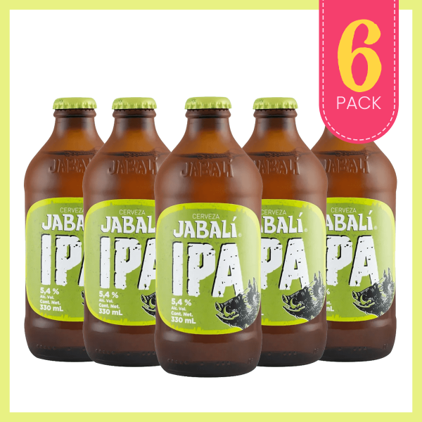 Jabalí IPA Cerveza Primus 6 Pack - Cerveza Artesanal Mexicana Los Dragones Solo Cervezas Artesanales