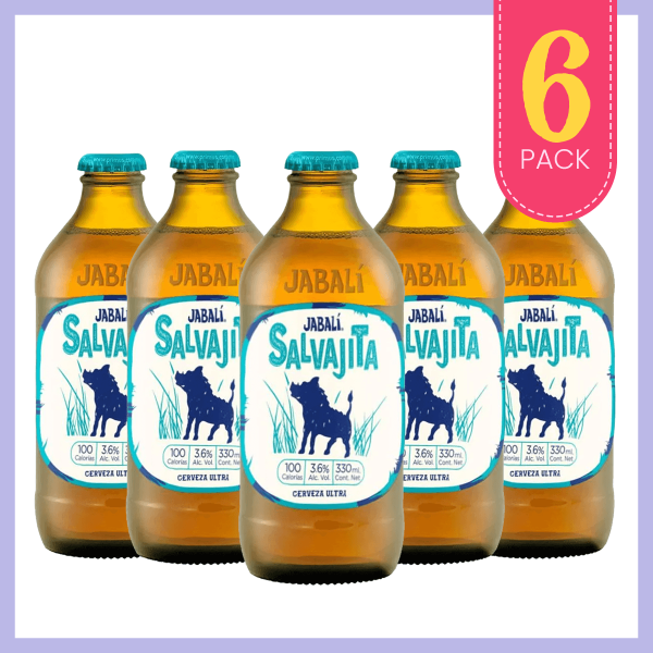 Jabalí Salvajita Cerveza Primus 6 Pack - Cerveza Artesanal Mexicana Los Dragones Solo Cervezas Artesanales