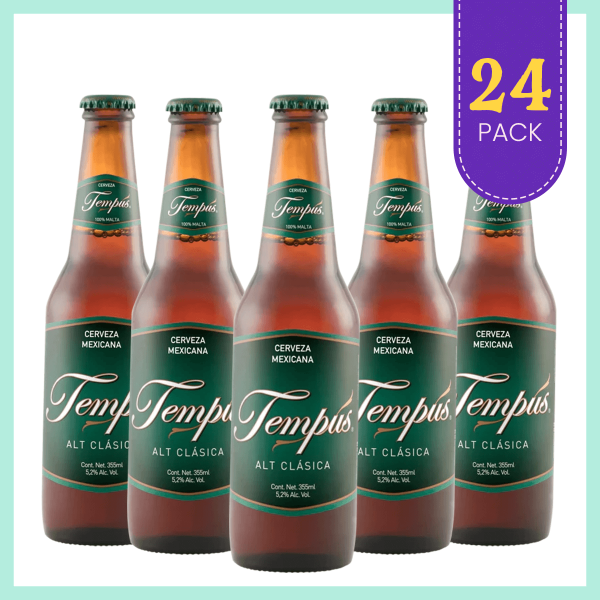 Tempus Clásica 24 Pack - Cerveza Artesanal Mexicana Los Dragones Solo Cervezas Artesanales