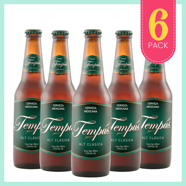 Tempus Clásica 6 Pack - Cerveza Artesanal Mexicana Los Dragones Solo Cervezas Artesanales