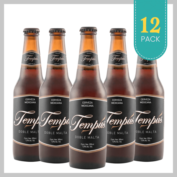 Tempus Doble Malta 12 Pack - Cerveza Artesanal Mexicana Los Dragones Solo Cervezas Artesanales