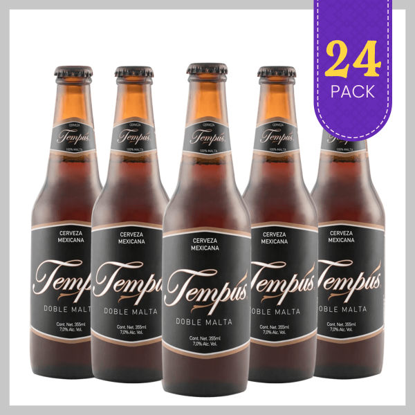Tempus Doble Malta 24 Pack - Cerveza Artesanal Mexicana Los Dragones Solo Cervezas Artesanales
