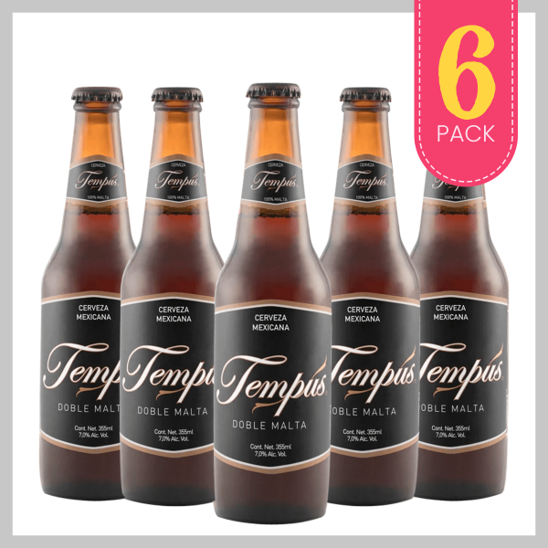 Tempus Doble Malta 6 Pack - Cerveza Artesanal Mexicana Los Dragones Solo Cervezas Artesanales