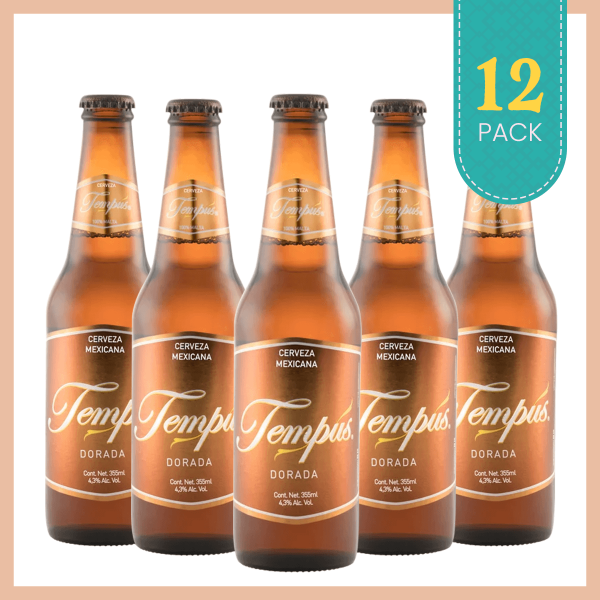Tempus Dorada 12 Pack - Cerveza Artesanal Mexicana Los Dragones Solo Cervezas Artesanales