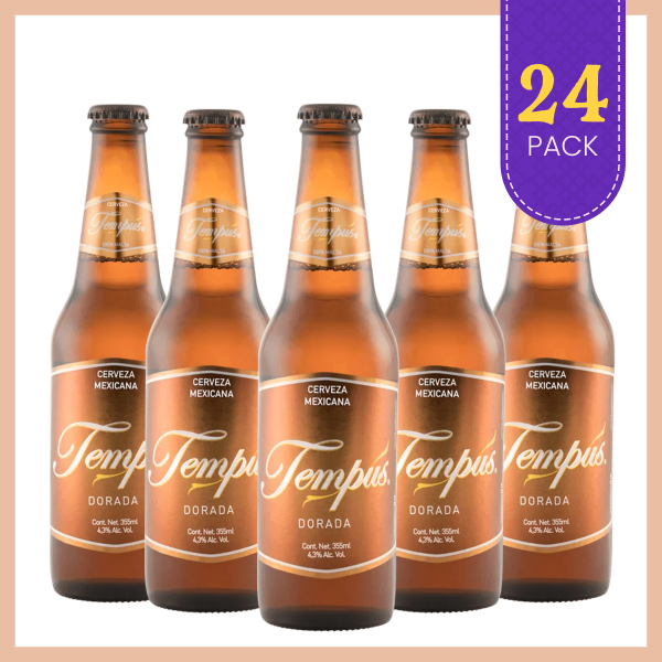 Tempus Dorada 24 Pack - Cerveza Artesanal Mexicana Los Dragones Solo Cervezas Artesanales